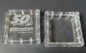 BF Goodrich 3 1/2 x 1 3/4 pollici vetro inciso scatola ricordo 50° anniversario - Foto 1 di 9