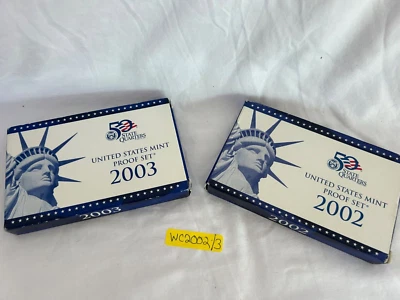 2002 and 2003  US Proof Set ~ 10 Coin ~ Original Government Packaging OGP - Image 1 of 4