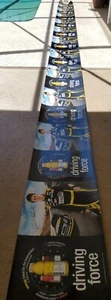 NASCAR CARL EDWARDS BANNER 25 PIES DE LARGO VITAMINA AGUA FORD FUSIÓN - Imagen 1 de 6