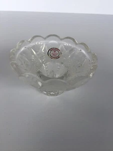Crystal Clear, Made in Germany Candle Holder Very Nice! - Picture 1 of 4