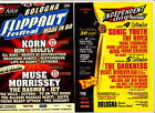 Muse Korn Morrissey Sonic Youth The Libertines 2 Festival Flyers Italy Slash