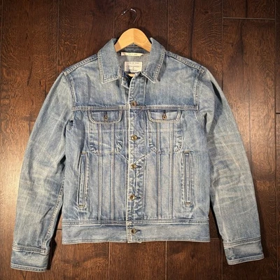 Rag & Bone Cooper Trucker Denim Jacket Perfect Wash Men’s Small Made in USA - Image 1 of 4