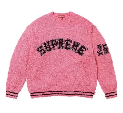 Supreme Textured Arc Knit Sweater Pink Small Brand New - Image 1 of 3