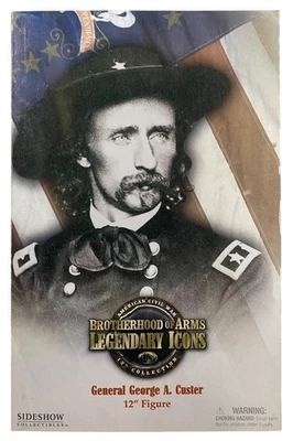 Figura Sideshow General George Custer 12" NUEVA Hermandad de Armas Iconos Legendarios Foto 1 de 4