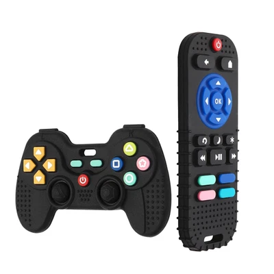 Hooku Pack de 2 Juguetes de Dentición de Silicona para Bebés 0-6 Meses, Mordedores para Bebés 6 Foto 1 de 4