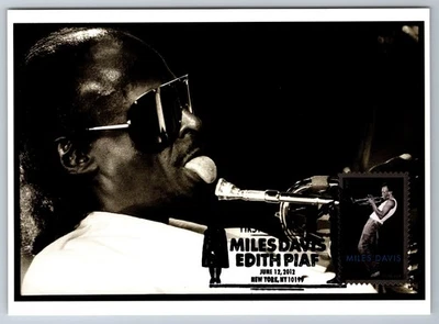 #4693 Miles Davis FDC Maxi Card - Image 1 of 2