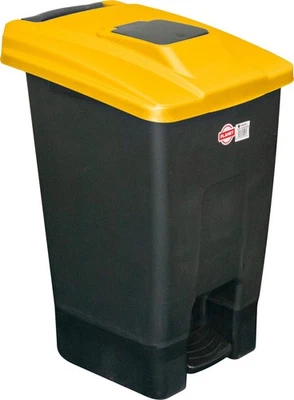 Wheelie Bin Large 100L Heavy Duty Waste Rubbish Recycling Pedal Wheelie Bin - Image 1 of 2