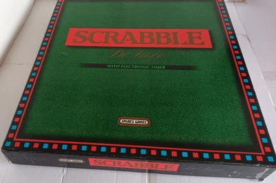 SCRABBLE WITH ELECTRONIC TIMER BOARD GAME SPEARS COMPLETE GOOD COND. FREE UK P+P - Image 1 of 4