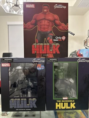 钻石精选玩具 PVC 公仔/迪奥拉玛不可思议的绿巨人 + 灰色版 + 红色 — 第 1/4 张图片