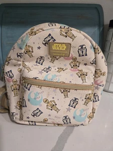 Loungefly Star Wars C3PO & R2d2 Mini Backpack - Picture 1 of 6
