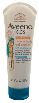 Aveeno Kids Face and Body Gel Cream with Prebiotic Oat for Sensitive Skin,8oz - Image 1 of 2