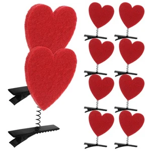 10 Pcs Love Hairpin Valentines Day Accessories Girls Barrettes for - Picture 1 of 12