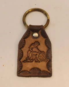 WASSERMANN GIESSWASSER LEDER SCHLÜSSELANHÄNGER RING ANHÄNGER - Bild 1 von 2