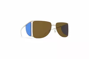 NEU Helmut Lang x Mykita Sonnenbrille grau/superblau/rohbraun HL002 874 - Bild 1 von 5