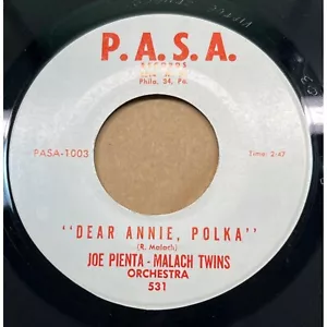 Joe Pienta Malach Twins Dear Annie Polka Ice Cubes and Beer 45 Polka - Picture 1 of 4