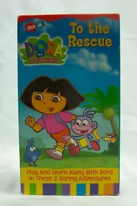 Vintage Nick Jr. DORA THE EXPLORER To The Rescue Cartoon VHS VIDEO 2001 - Imagen 1 de 4
