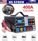 400A Heavy Duty Battery Charger 12V/24V Pulse Repair Car Battery Charger Trickle