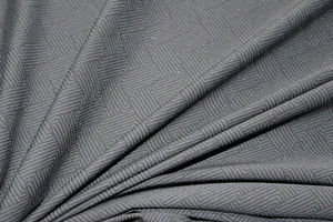 1 Lfm Jersey 3,50€/m² Singlejersey Baumwolle 17% EA, schwarz, grau PF1 - Bild 1 von 2