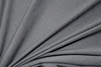 1 Lfm  Jersey 3,50€/m²  Singlejersey Baumwolle 17% EA, schwarz, grau PF1 - Bild 1 von 2