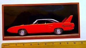 Extra Large Vitamin C Orange Plymouth Superbird Profile Sticker Decal - Picture 1 of 2
