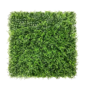 20x20" Artificial Verde Imitación Helecho Hoja Privacidad Valla Pantalla Decoración Alfombrillas Seto - Imagen 1 de 7