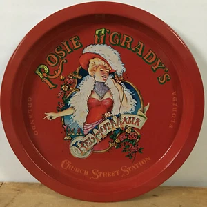 Rosie O'Grady's Church Street Station Red Hot Mama Orlando Florida Metall Tablett - Bild 1 von 7