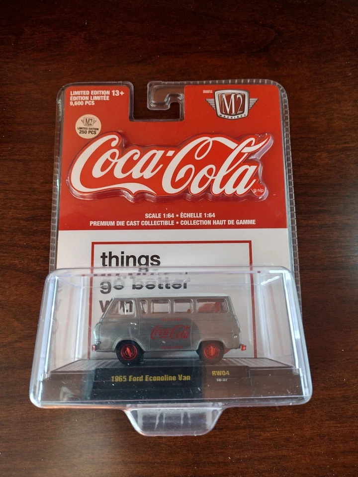 M2 MACHINES RAW CHASE Coca-Cola 1965 Ford Econoline Delivery Van 1/250 - Image 1 of 2