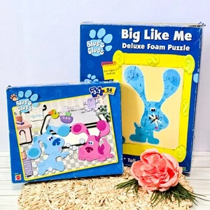 🔍 Bundle of 2 Vintage Blue’s Clues Puzzles 🧩 Nick Jr. Mattel & DERK w/ Boxes - Picture 1 of 7