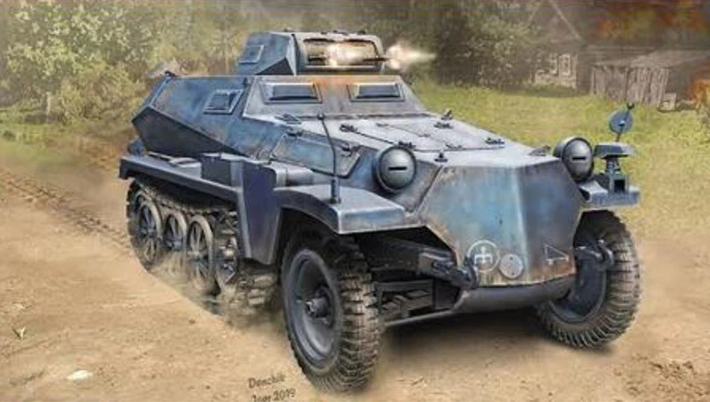 Sd.kfz.253 W/panzer I Turret (smart Kit) 1:35 Plastic Model Kit DRAGON MODELS - Immagine 1 di 1