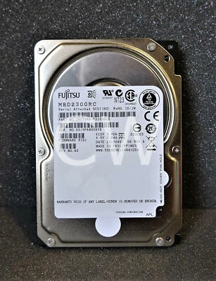 MBD2300RC Fujitsu ENTERPRISE 300GB 10000RPM 6Gbps 2.5" SFF SAS HDD Hard Drive - Image 1 of 2