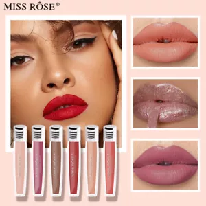 Lápiz labial cosmético terciopelo mate esmalte labial capa brillo lápiz labial súper estancia - Imagen 1 de 35