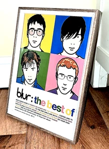 BLUR Best of Vintage Framed 2000 Album Promo A4 Magazine Advert Indie Britpop - Foto 1 di 10