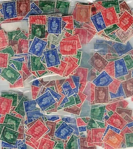 GB KG6 PERFINS 100 VERSCHIEDENE GEMISCHTE WERTE - Bild 1 von 1