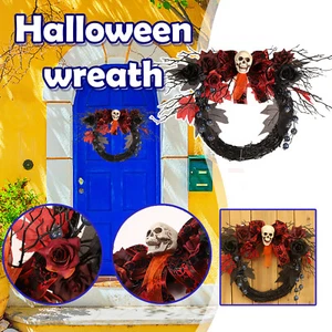 Halloween Wreath Dead Branch Ghost Festival Terror Decoration Pendant Wreath WA - Picture 1 of 9