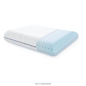 Almohada de gel de espuma viscoelástica tamaño estándar paquete de 1 sensación de felpa mediana cuello y hombro - Imagen 1 de 7