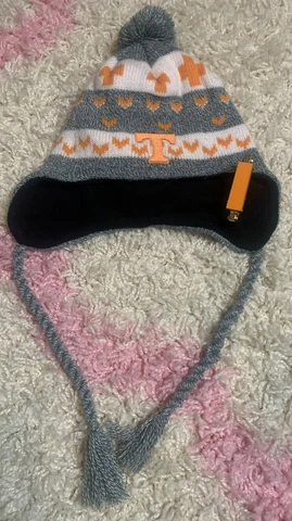 Top Of The World Tennessee VOLS Women's Beanie Hat + Orange & Gold Bracelet Cover