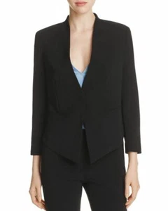 Bloomingdale's Dylan Gray Women's Angled Hem Blazer Black Sz 8 NWT 245 - Picture 1 of 10