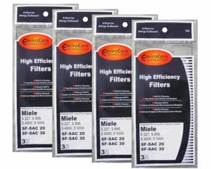 Fits For EnviroCare Filter 03944711 S227-S858 S4000 SF-SAC 20 SAC 30 4Pk - Picture 1 of 2