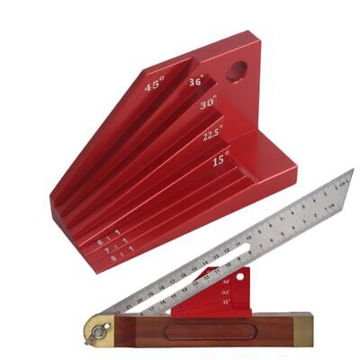 Bevel Block Gauge Aluminum Alloy Measuring Block Angle Finder Protractor Tools • 29.93€