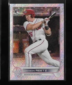 JACKSON REETZ 2022 TOPPS SILVER FOILBOARD ROOKIE #61 ROOKIE /875 NATIONALS - Picture 1 of 2