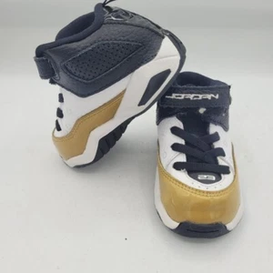 Air Jordan 23 B'Loyal Gold Black White High Top Sneakers Nike 5C Basketball - Picture 1 of 6