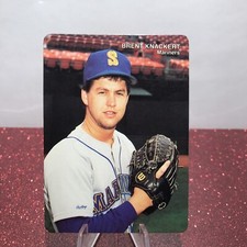 1990 Mother's Cookies Seattle Mariners Stadium Giveaway Brent Knackert Rookie RC