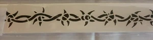 Large Barbed Wire Temporary Tattoos, 15-Pack Long Large, Black - Picture 1 of 2
