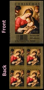 US 4424 Christmas Madonna & Child 44c label block 4 MNH 2009 - Picture 1 of 1