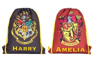 Harry Potter Kids Drawstring Bag Personalised PE Bag 42x34cm Swimming Bag School - Picture 1 of 15