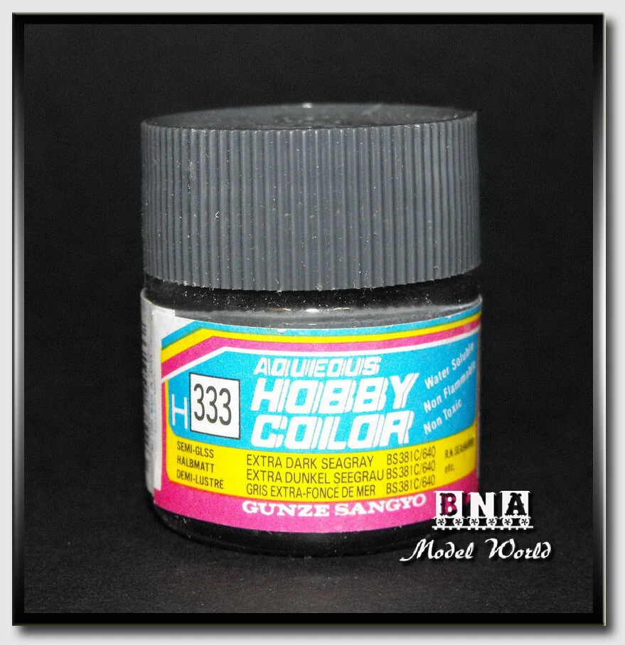 Gunze Sangyo/GSI Mr.Hobby Acrylic Paint - Semi-Gloss Extra Dark Sea Grey (10ml) - image 1 of 1