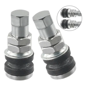 Metal Tubeless 2pcs Car·TR161 Bolt In Tyre Valve Tire Clamp In Wheel Rim·Rubber - Picture 1 of 24