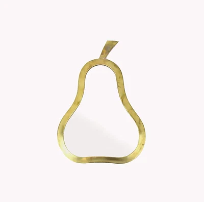 Espejo pera latón dorado marroquí decoración de pared arte estilo vintage hecho a mano Foto 1 de 2