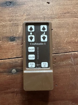 Substituição de controle remoto para Craftmatic 1 cama elevatória ajustável sem cabo não testada - Imagem 1 de 3