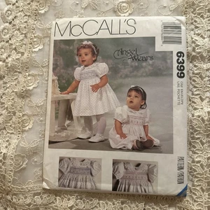 Vestido y mono infantil McCall's 6399 patrón de costura, talla (S-XL) sin cortar FF - Imagen 1 de 4